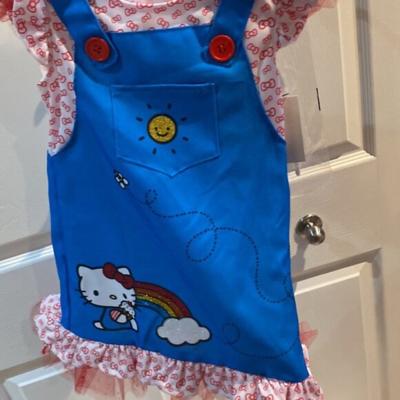 Hello Kitty Toddler Girls Halloween Costume Dress and Headband Size 2T - Picture 13 of 13